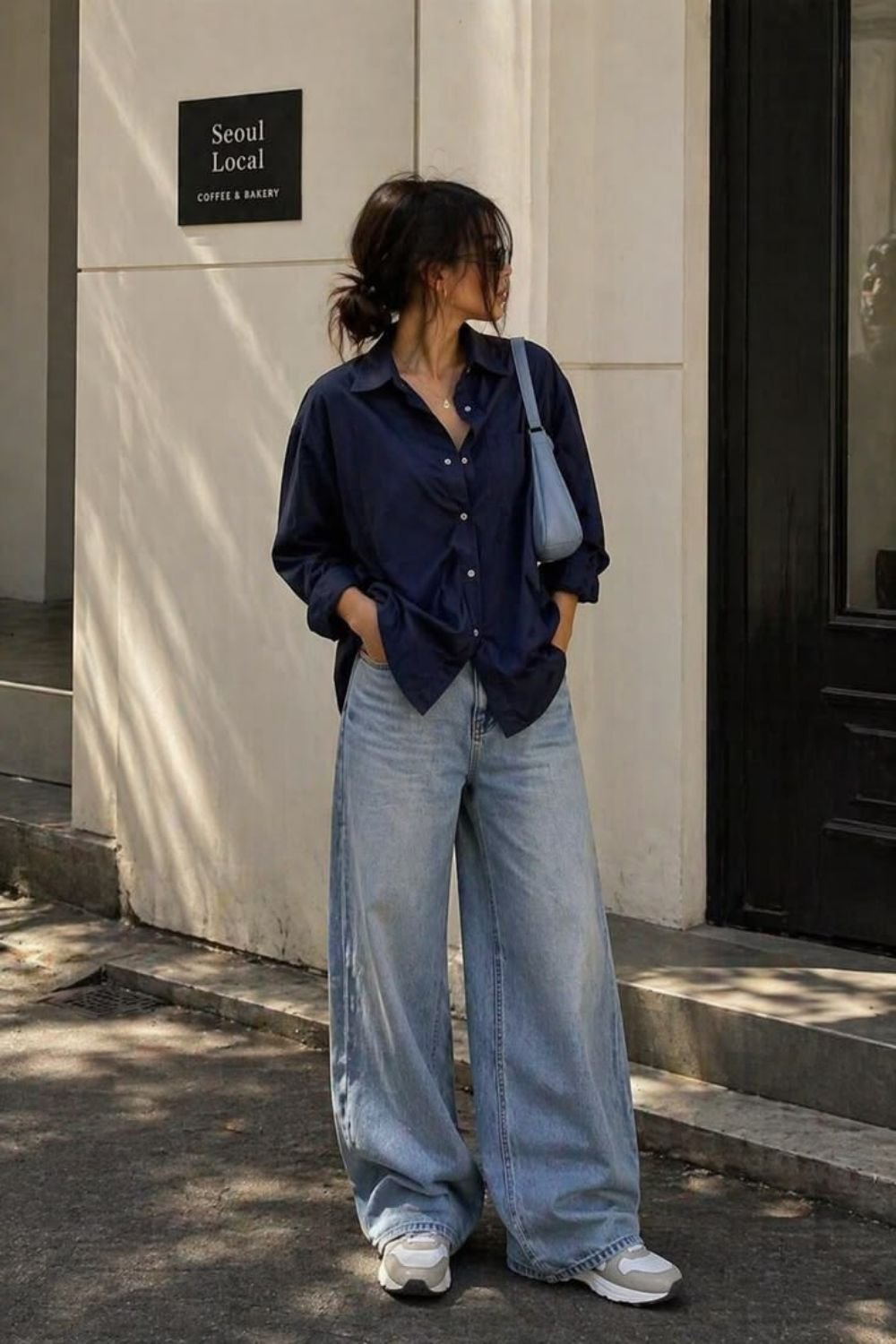 wide leg jeans summer outfits