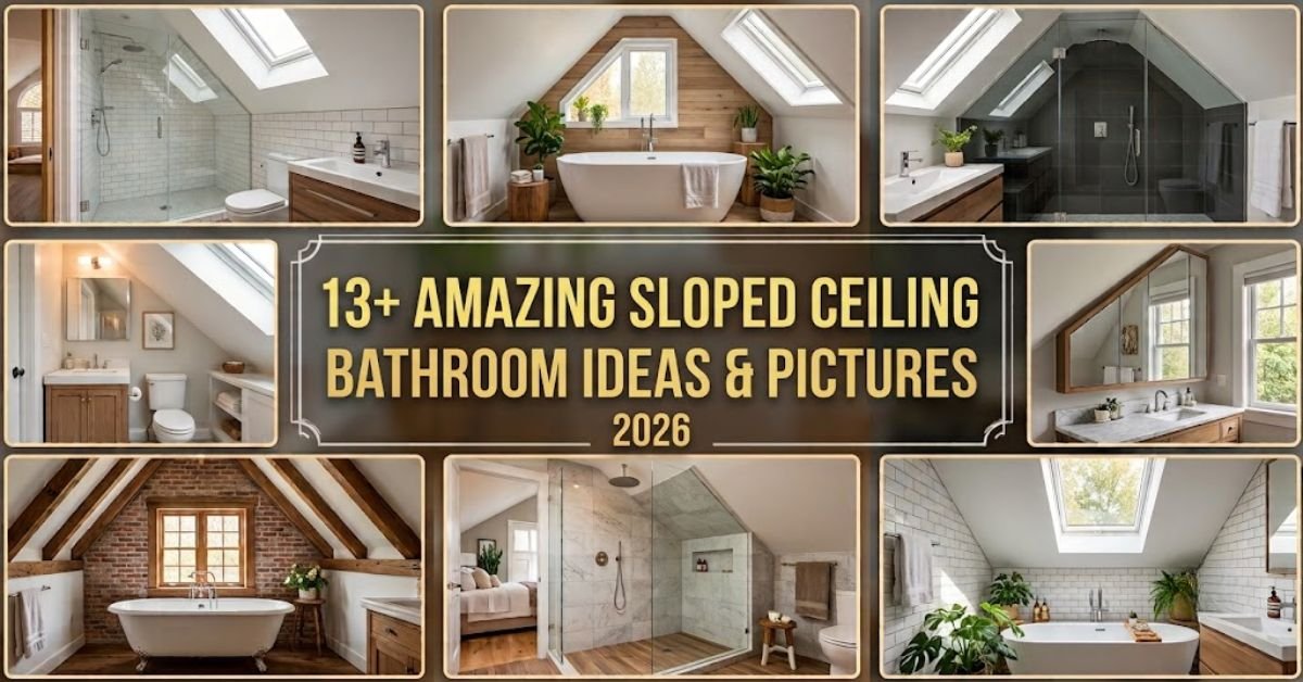 Sloped Ceiling Bathroom Ideas