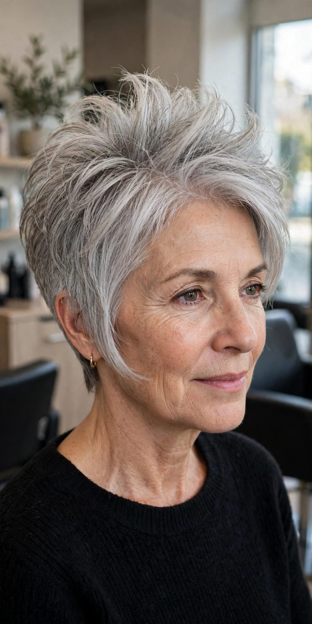 Bixie cut for fine thin hair for women over 50: Bixie Cuts For Fine Thin Hair Over 50 With A Lifted Crown