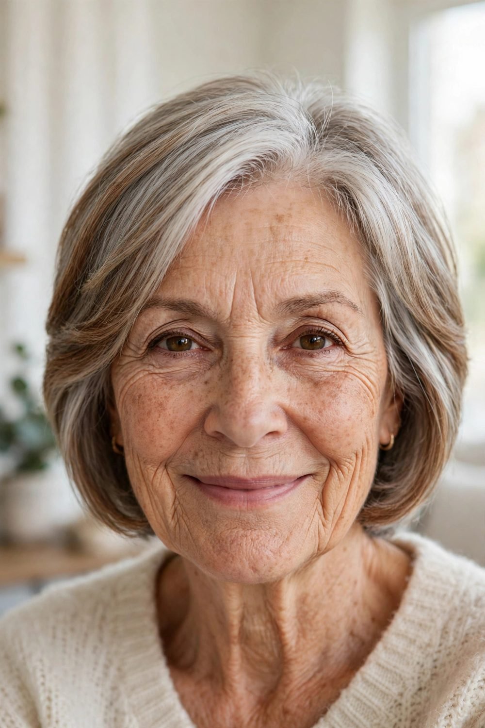 Layered short haircut for women over 60: Face Framing Layers On A Short Base